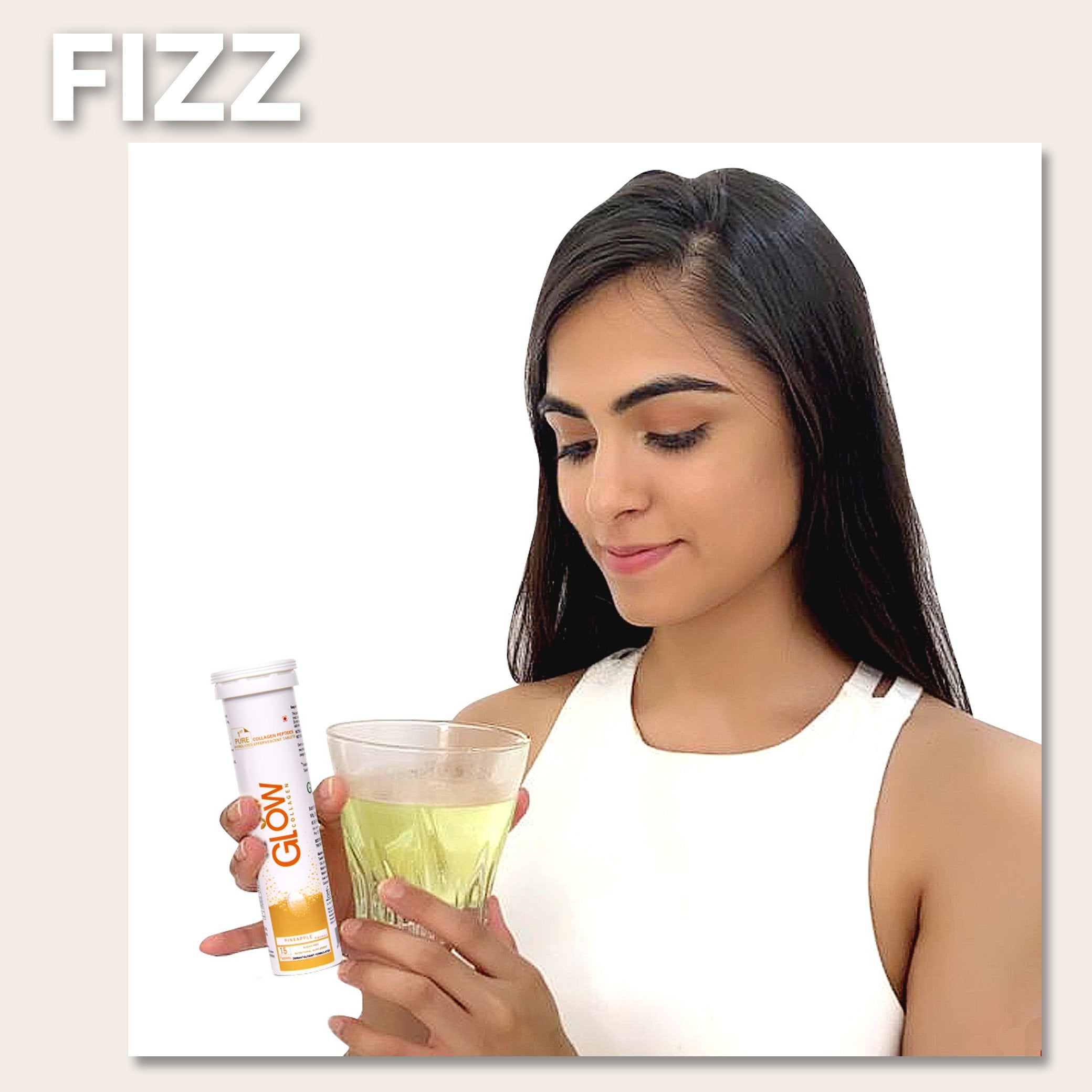 Glow Collagen 1000mg Effervescent Tablets.
