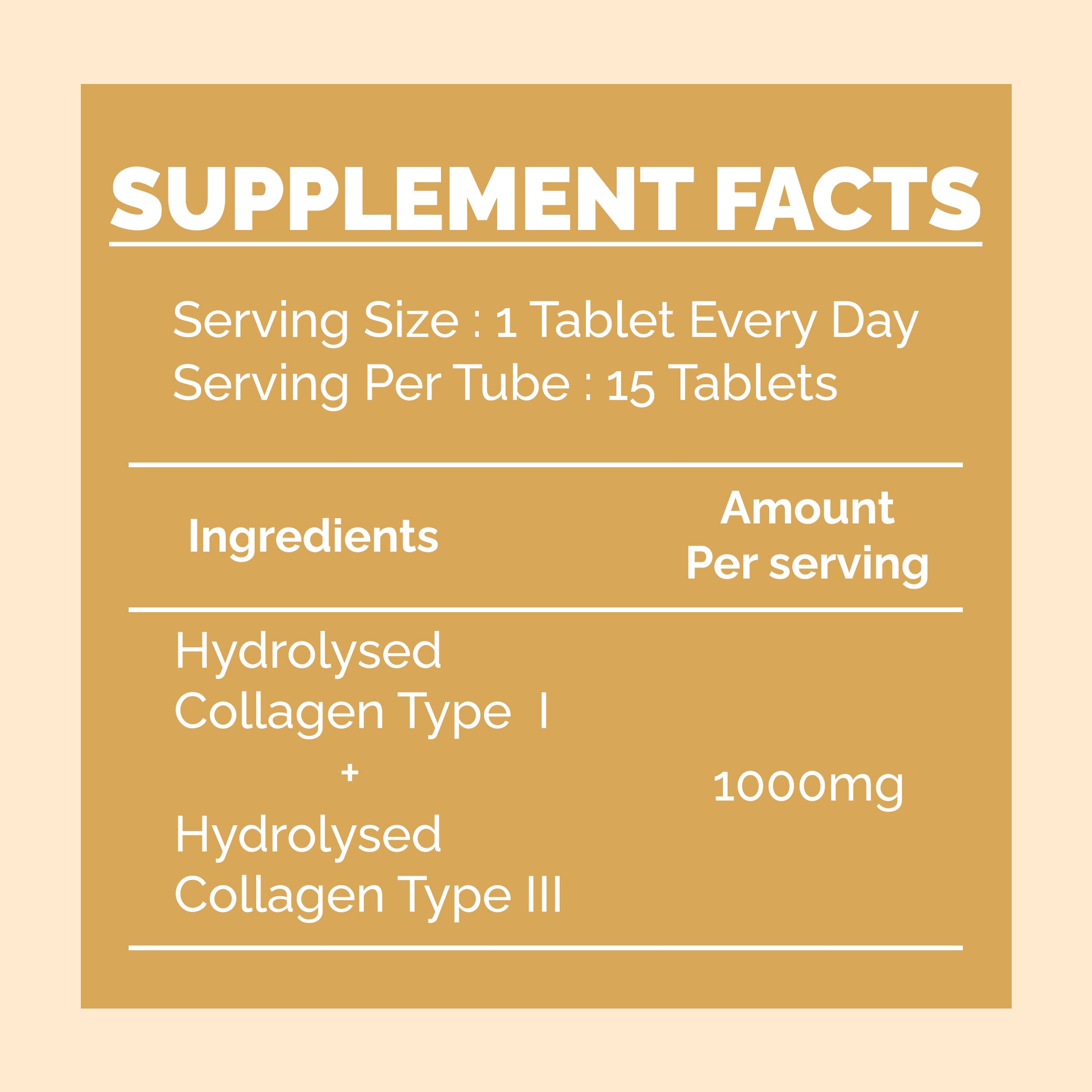 Glow Collagen 1000mg Effervescent Tablets.