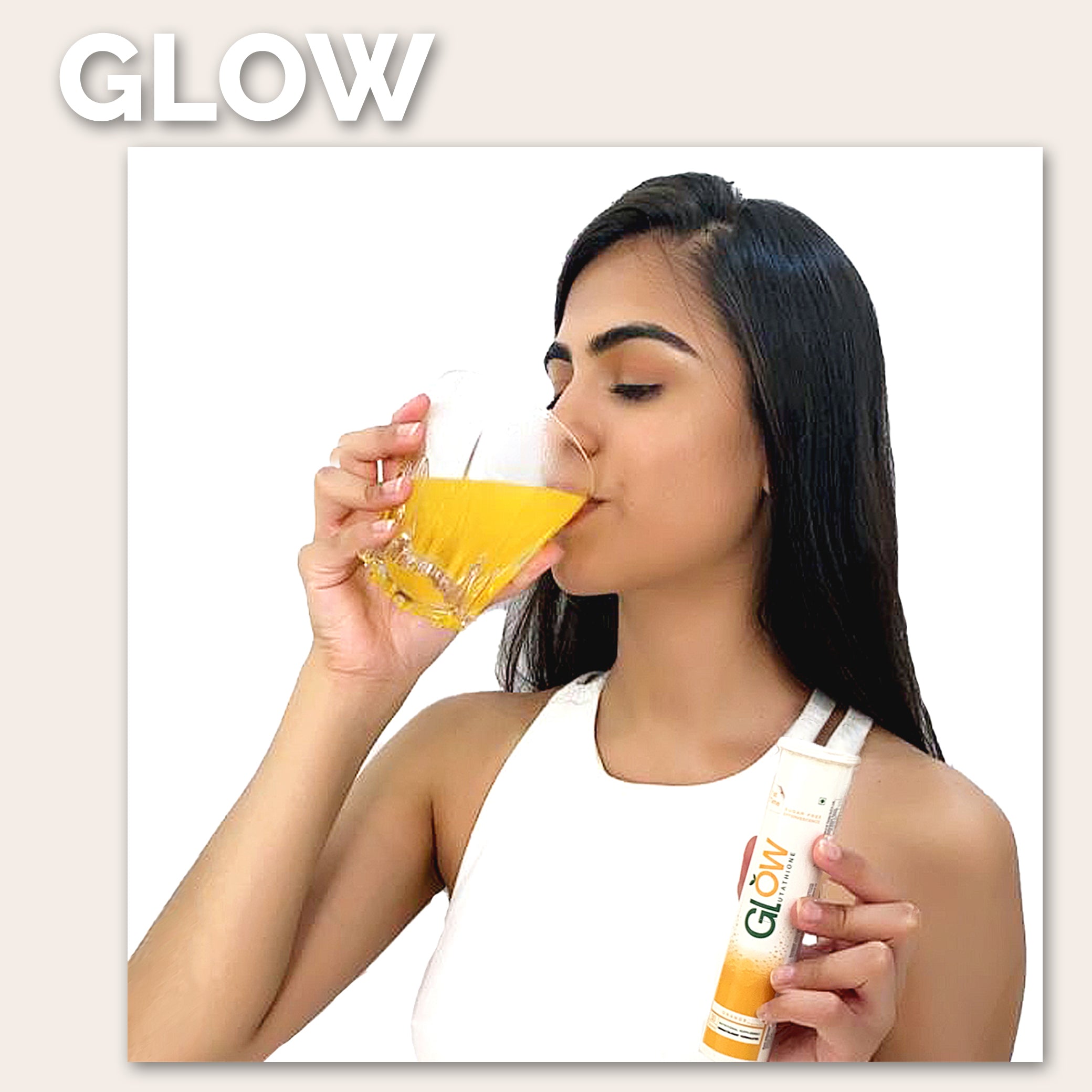 Glow Glutathione</br>2 in 1 L-Glutathione 500mg + Vitamin C 1000mg - 15 + 15 Effervescent Tablets+ Gluta Glow Soap