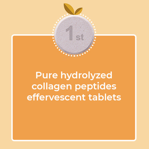 Glow Collagen 1000mg Effervescent Tablets.