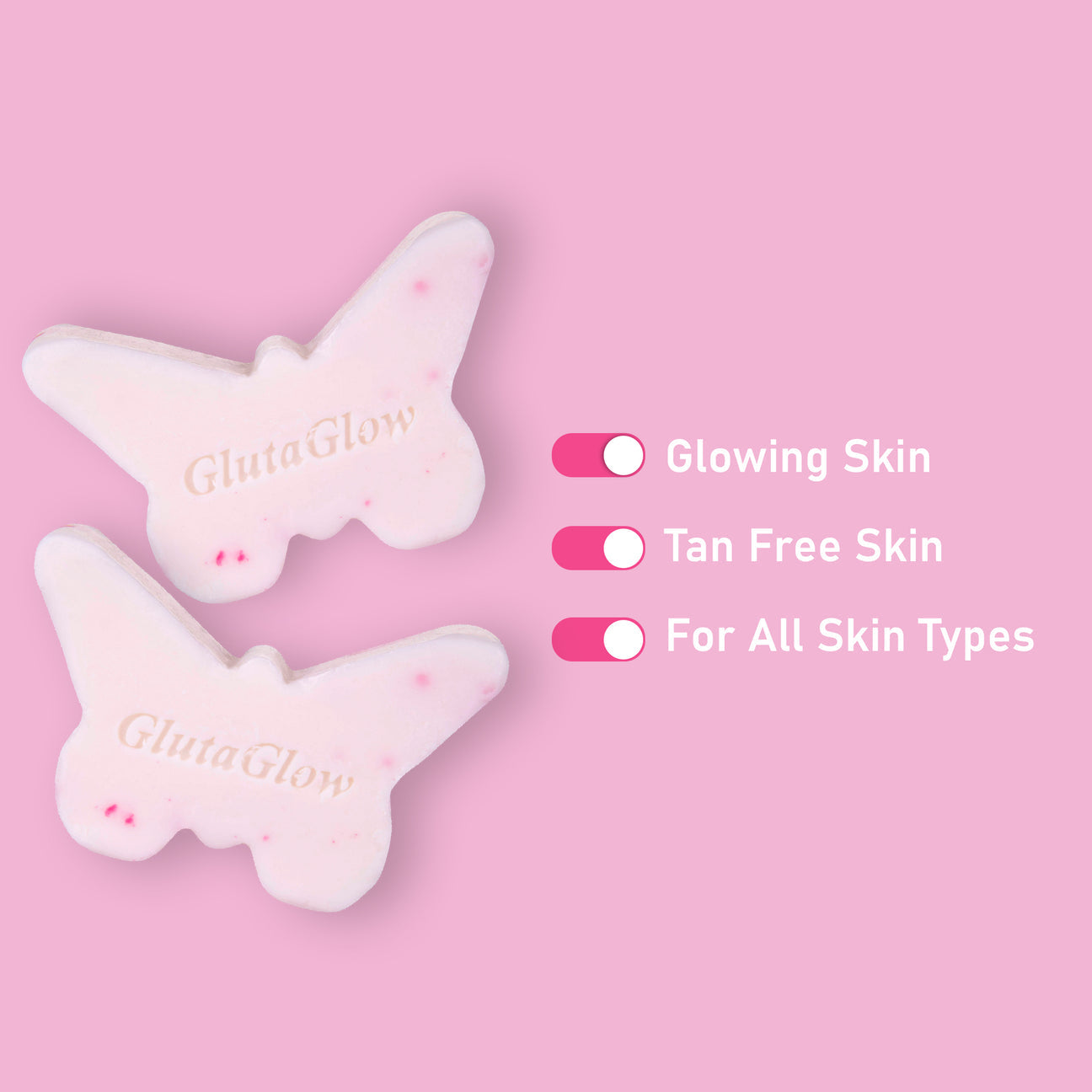 GlowGlutathione 2 in 1 L-Glutathione 500mg + Vitamin C 1000mg- 15 Effervescent Tablets , GlutaGlow Natural Crystal Luxury FootSpa At Home & GlutaGlow Soap Pack of 2