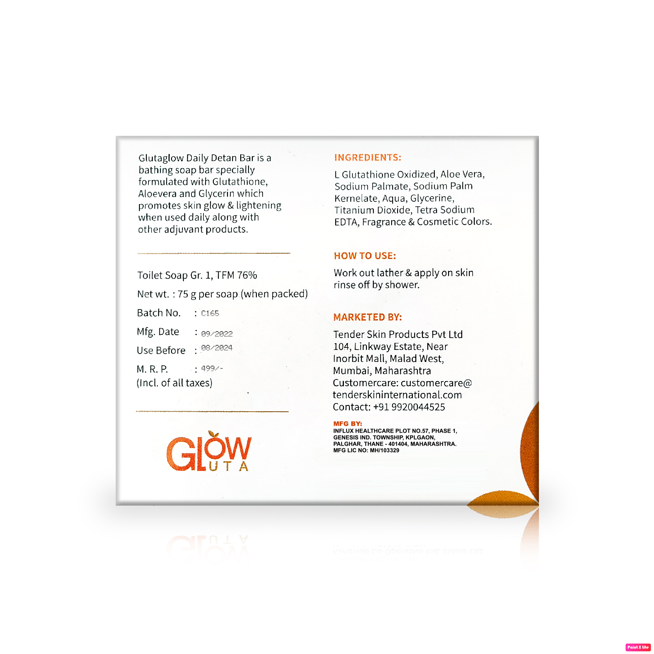 GlutaGlow Soap Pack of 4
